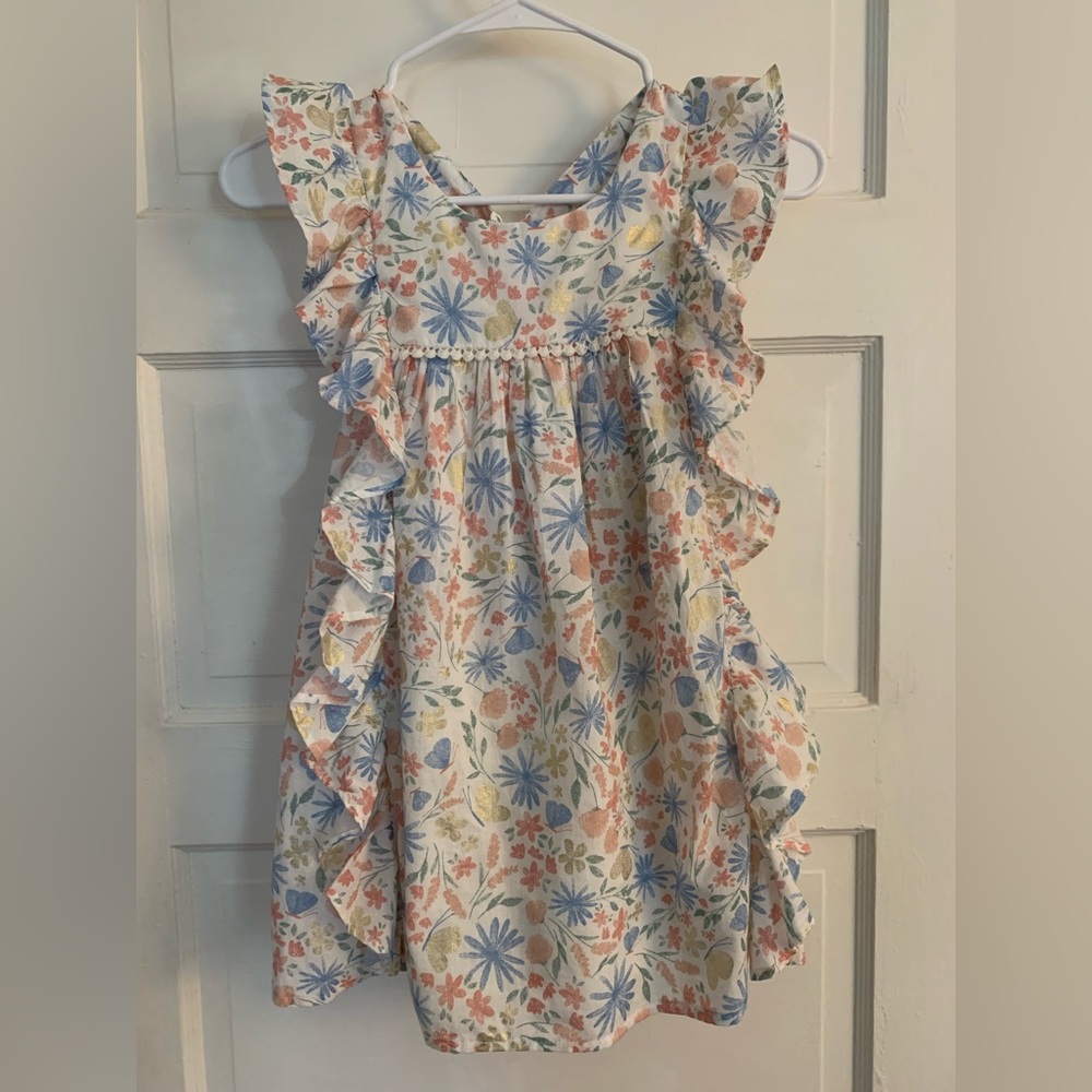 Shabby chic ruffle dress sz 5